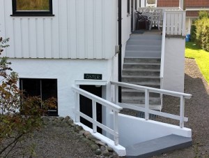 Trappan som ledde ner till bageriet